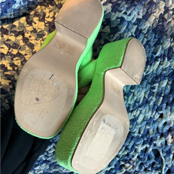 👡 JEFFREY CAMPBELL LUAU Platform Sandals Lime Green - Picture 4 of 4